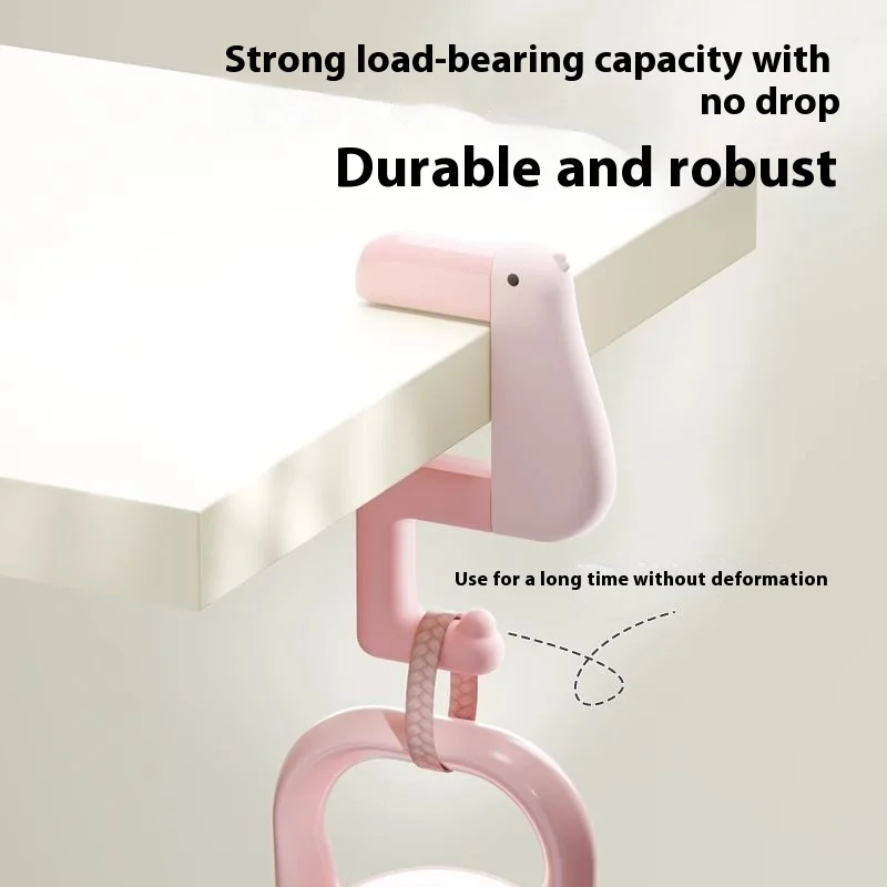 Crochet pour sac d'école, bureau d'étudiant, sans poinçonnage sur le côté du bureau, artefact suspendu pour sac de bureau portable et portable