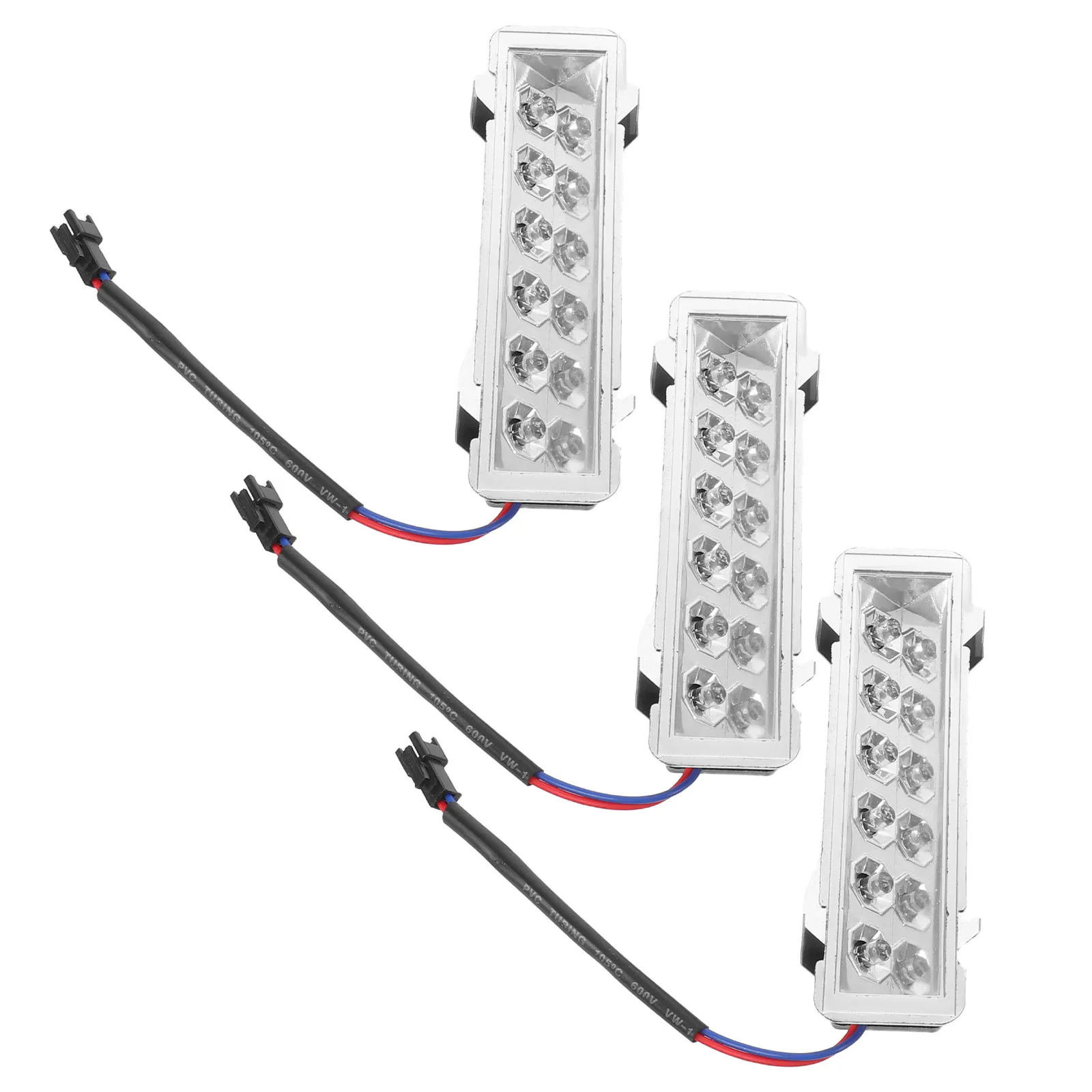 3Pcs LED Range Hood Light Bulbs Rectangle Design for Under Cabinet Kitchen Lighting Even Coverage Oilresistant Hood Lamp Fixture