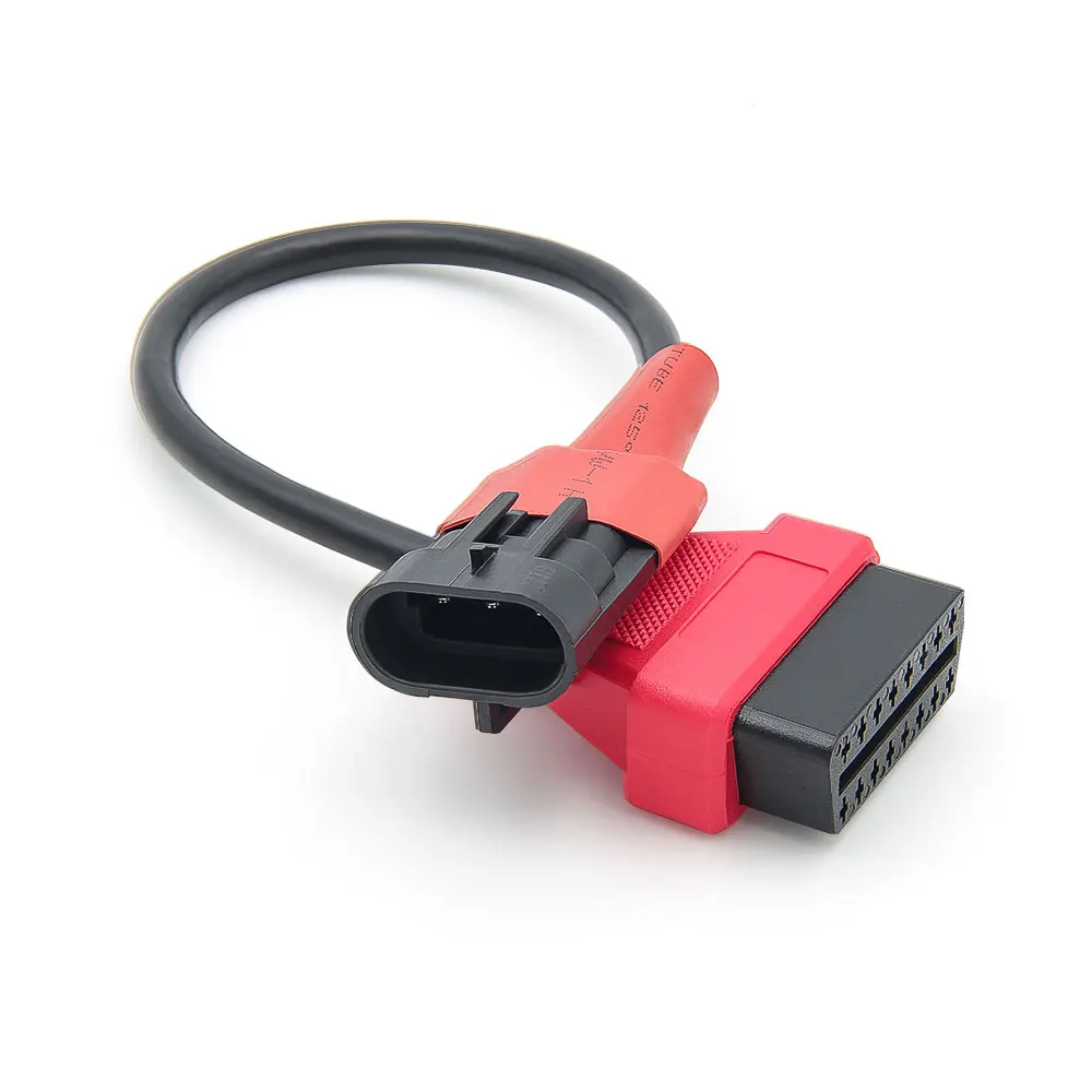 For SYM 3Pin To OBD2 16Pin Motorcycle Adapter Cable  Extension Cable OBD Connector Diagnostic Tool