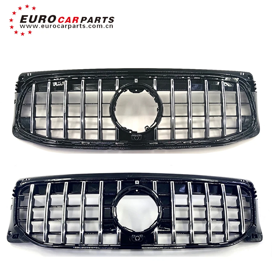 High Quality Black Silver Gt Sport Style Car Front Grille Grill Mesh Cover Manufacturers Center Bumper Kit For GLB CLass X247