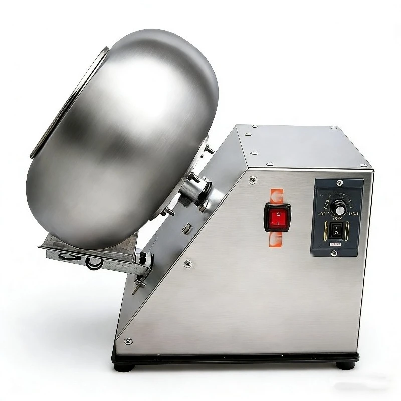 Automatic Sugar Coating Machine Stainless Steel Chocolate Nut Candy Polishing Equipment High Torque Motor