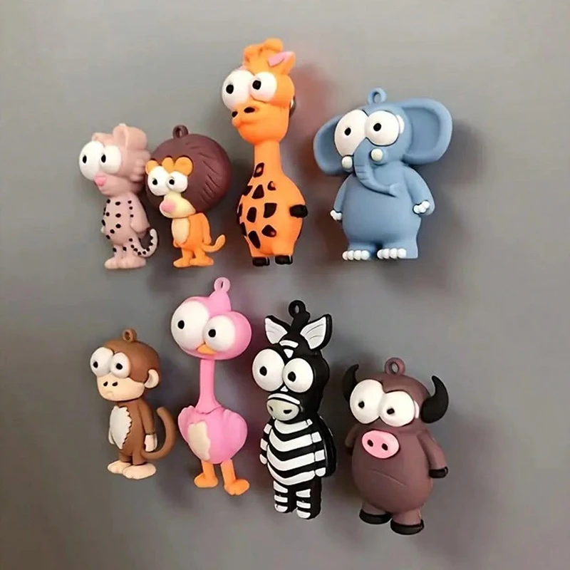 Cartoon Animals Fridge Magnet Cute Decorative Magnets Home Decor For Kitchen Office Whiteboard Locker Cabinet And Dishwasher
