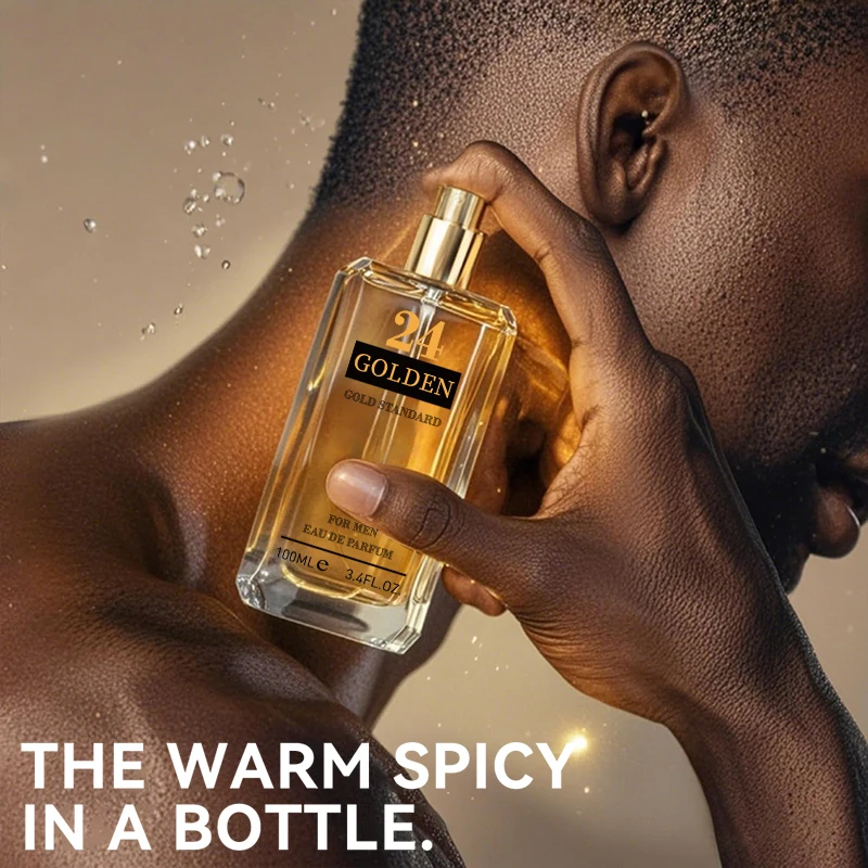 3.4 Fl Oz Men's Eau De Toilette Spray, With Amber & Cinnamon Long-Lasting Perfume, Perfect For Dating, Daily Life, Parties, Gift view 5