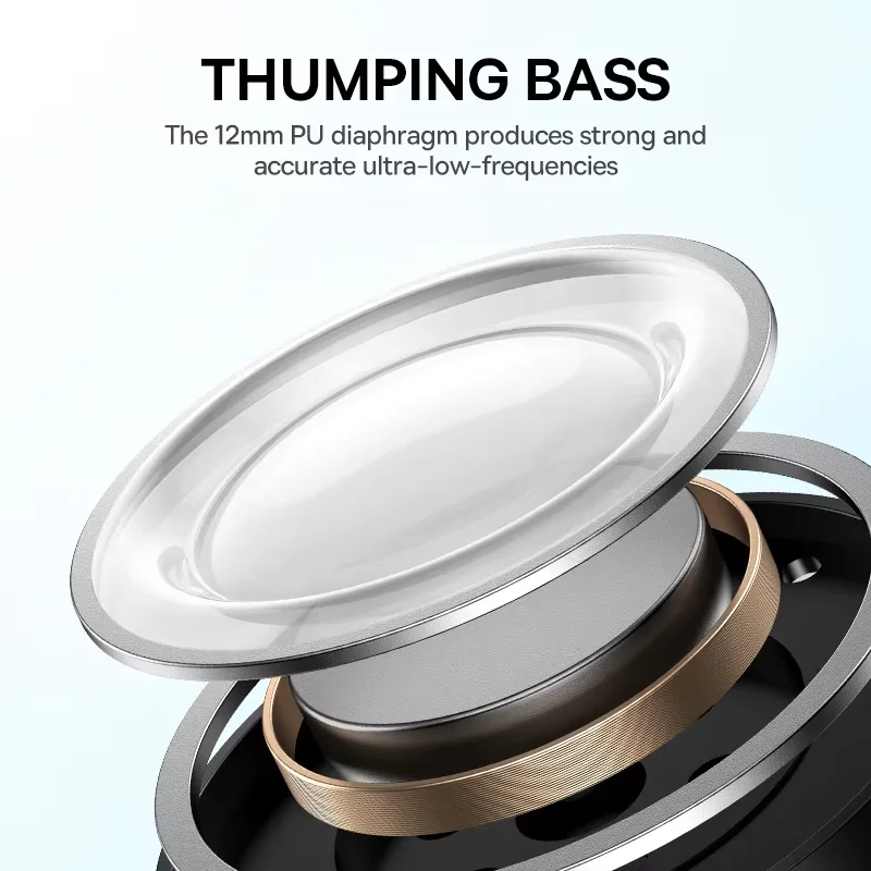 Baseus Bowie E19 Wireless Earphones Bluetooth 5.3 Big Bass 12mm Drivers IPX5 Waterproof Earbuds 33Hrs Battery Life Headphones image 2