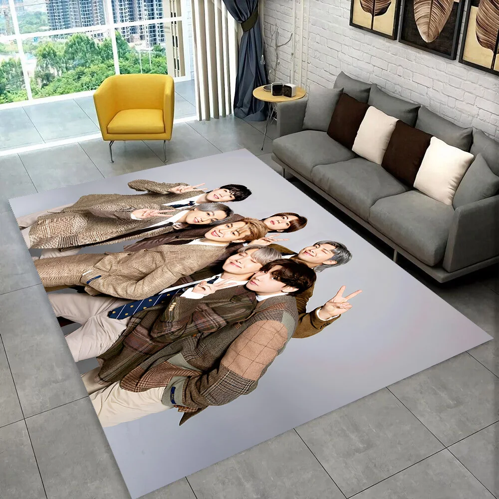 3D Korea K-Pop Star Kim JIN SUGA V Teppich für Wohnzimmer Schlafzimmer Heim-Deko, Bodenmatte Rutschfeste Dekoration für Sofa Fußmatte – Detail 16