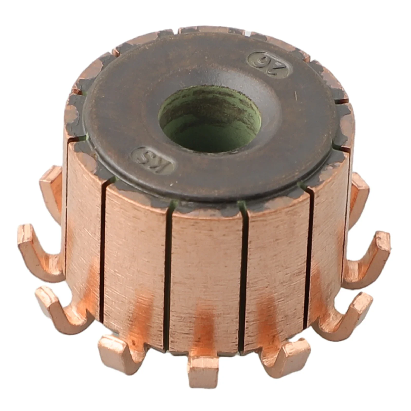 Copper 23X8X17(18) Mm 12P Teeth Copper Hook Type Electrical Motor Commutator CHY-3389-12 Mechanical Power Transmission Tools