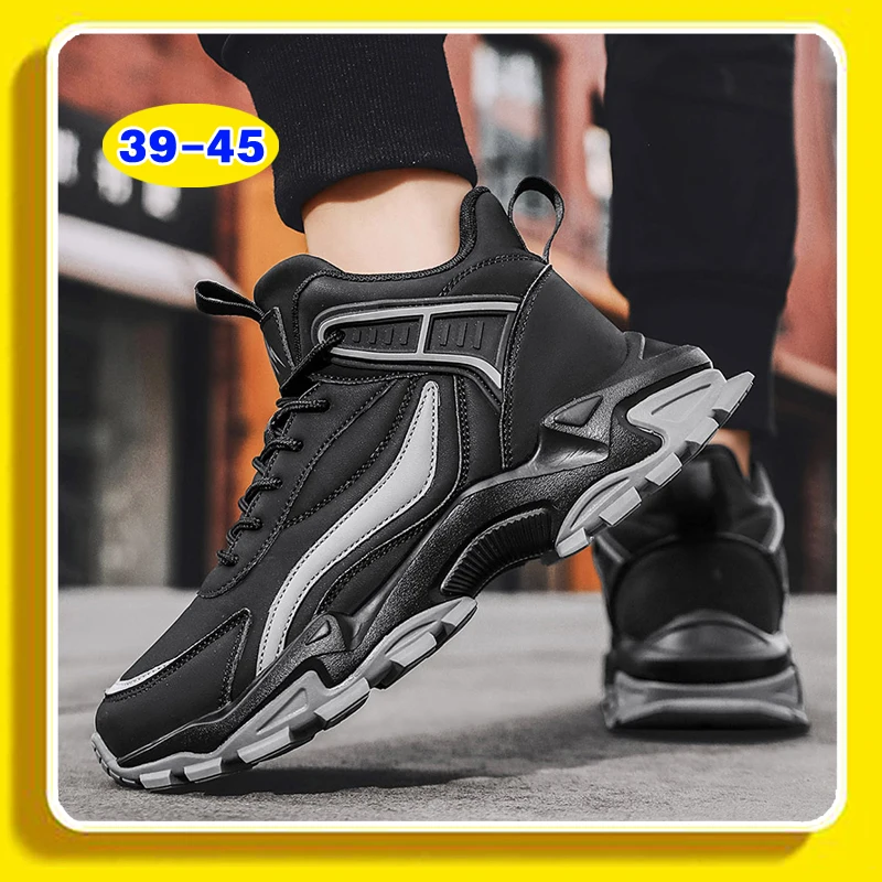 

Men's running Sports Shoes Casual Sneakers Elastic Jogging Walking Shoes Breathable Thick-soled height-increasing trendy shoes