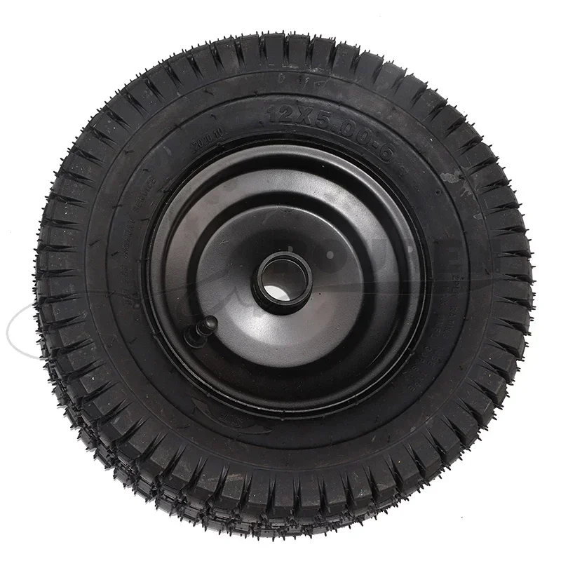 12X5.00-6 Inch Rear Hub Tire With Wheel Hub For Small Four-Wheel Bull ATV UTV Quad Bike Husqvarna 180YTH Four Wheels Lawn Mowing