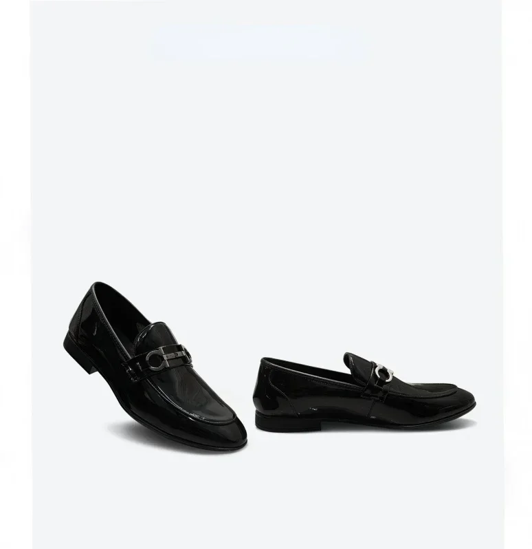 2025 الربيع والخريف جديد أحذية رجالية رسمية جلد طبيعي جولة تو ، النمط البريطاني الأعمال الترفيه Lefu الأحذية