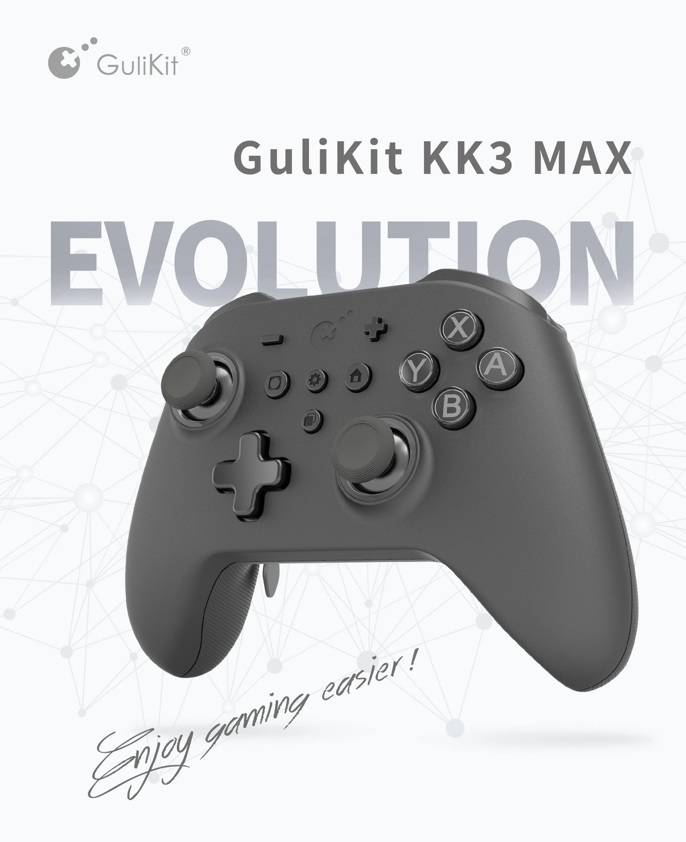 GuliKit KK3 MAX Controller NS39 KingKong 3 Wireless Gamepad For Windows Nintendo Switch Android iOS With Hall Effect Joysticks