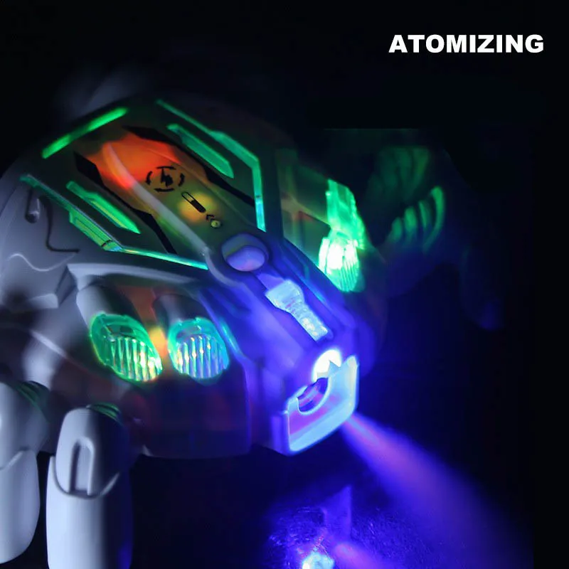 เด็กไฟฟ้าGimbal Crawling Mechanicalปูของเล่นไฟสเปรย์จําลองMechanical Shark 3-5 ปีของเล่นของขวัญ