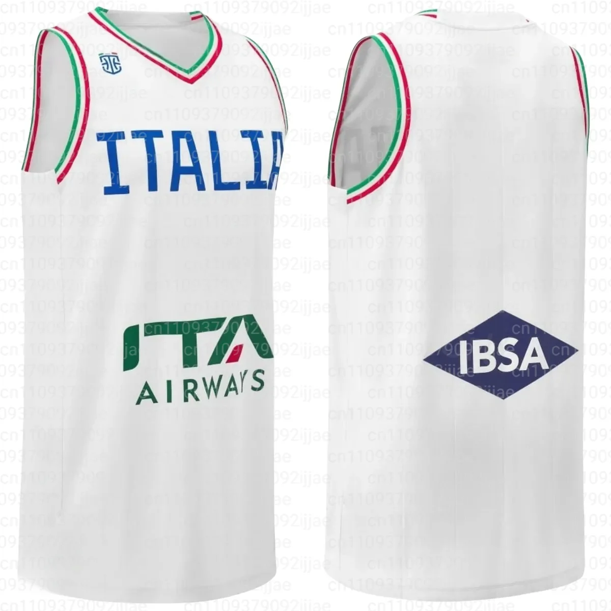 2026 New Arrival Italy Men's Basketball Jerseys National Team White Blue Home Away Adult KIDS 3D Printed T-Shirt FamilyMatching
