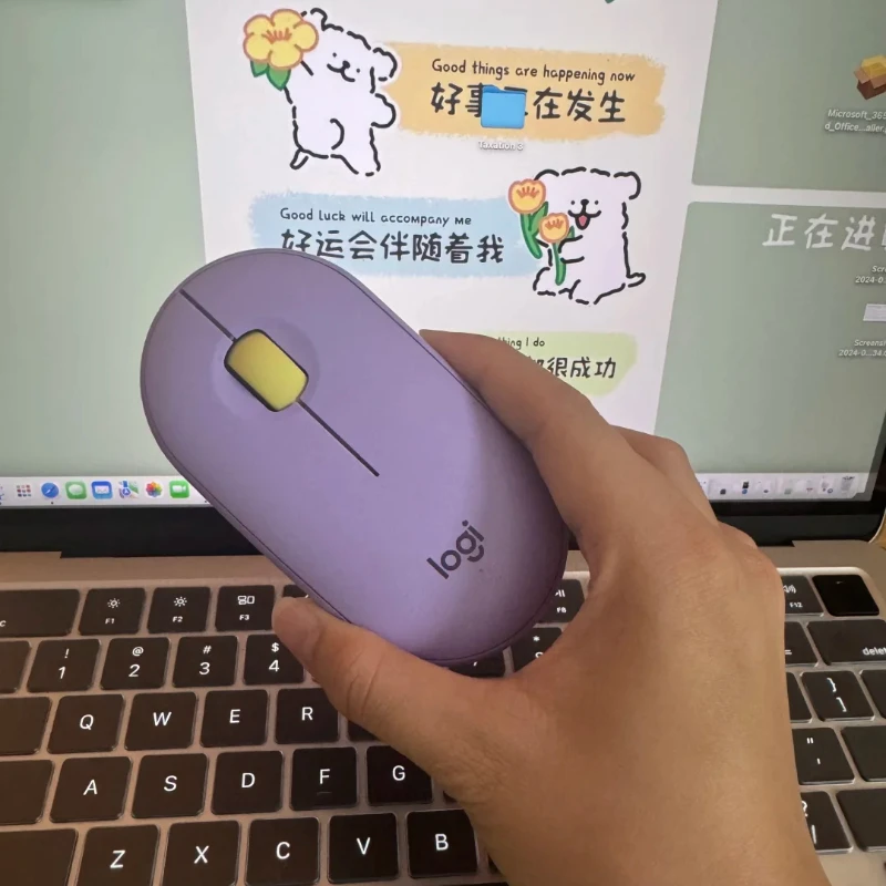 

Портативная мышь Logitech Pebble M350, офисная бесшумная Bluetooth-мышь для ноутбука