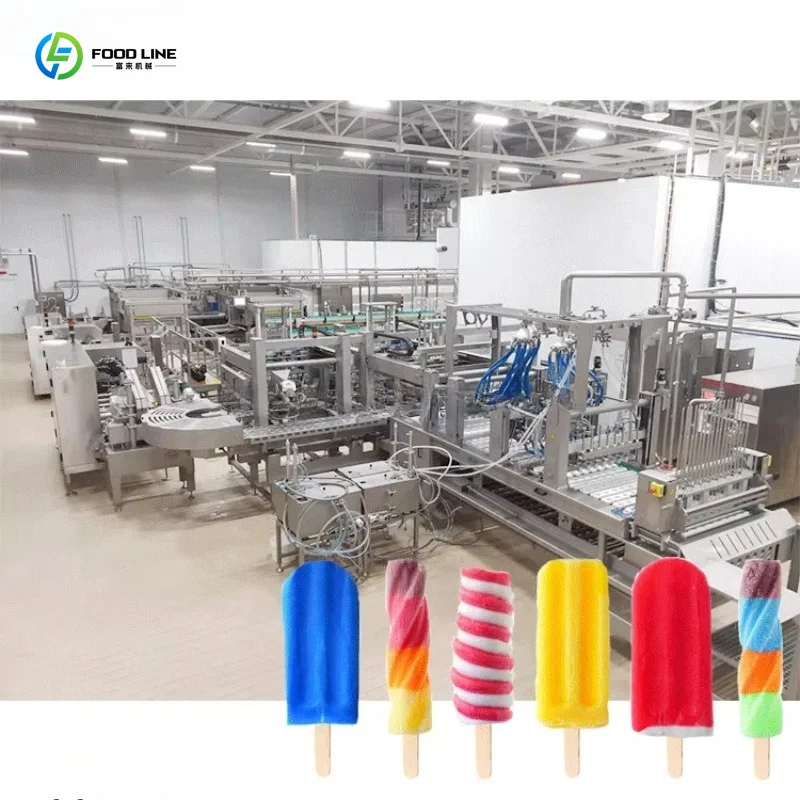 Commercial Fully Automatic Ice Cream Production Line Complete Hard & Soft Ice Cream Processing Equipment