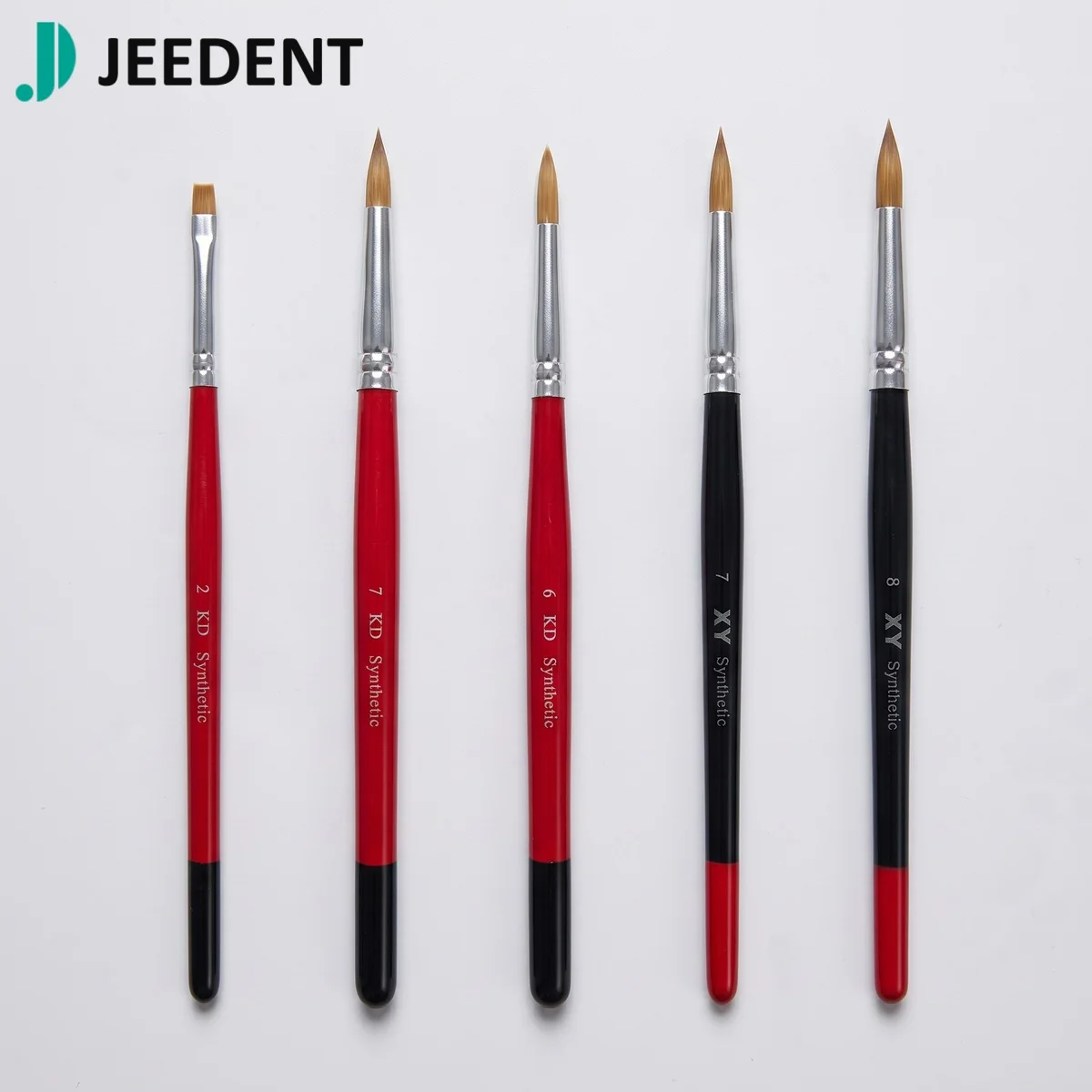 Dental Porcelain Pen Synthetic Fiber Brush for Ceramic Lab Glazing Staining Tool High Elasticity Precision Tip