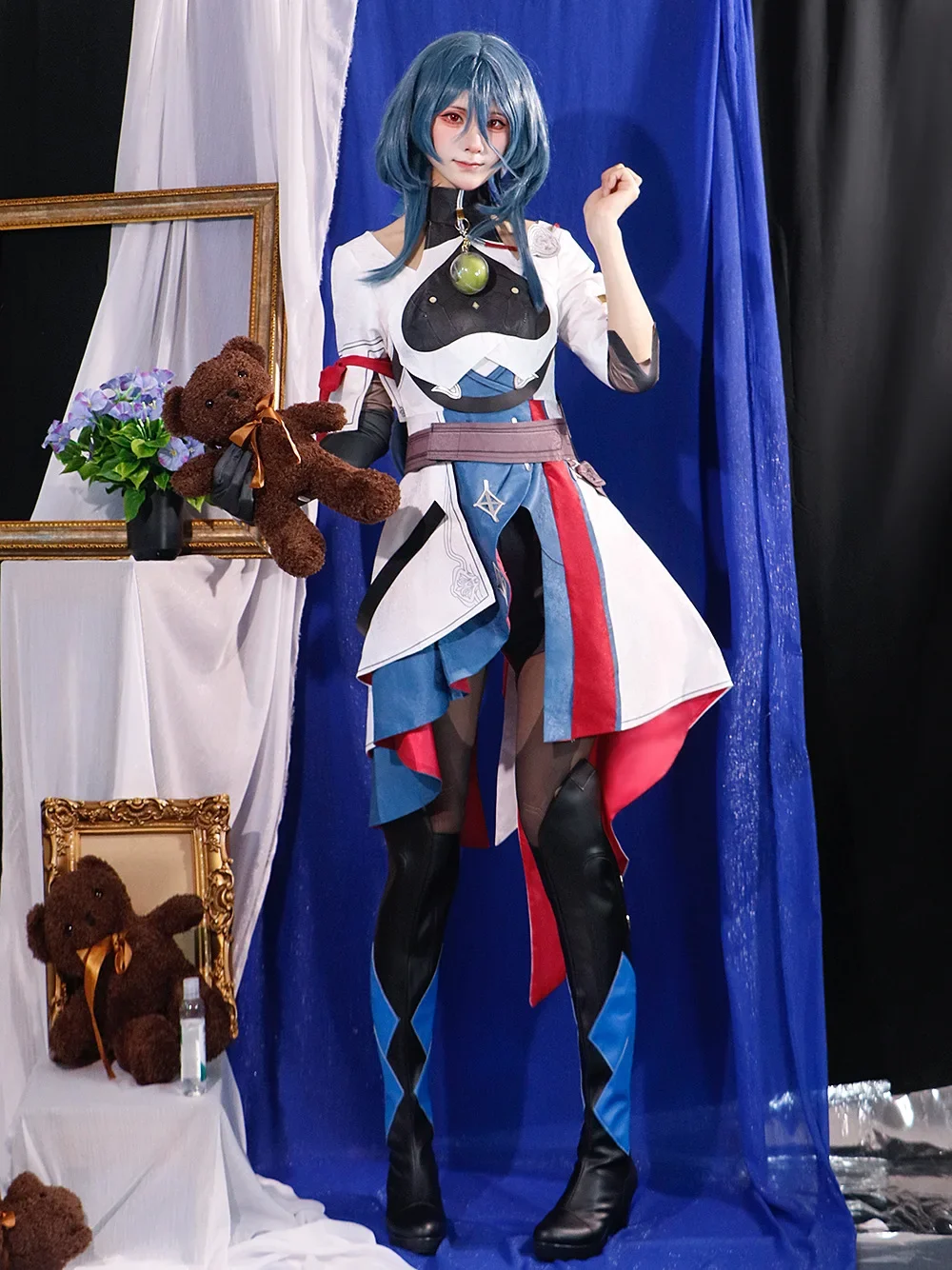 Natasha Cosplay Costume pour femme, Honkai Star Rail, robe avec perruque, tenues de jeu Anime, vêtements de fête d'Halloween