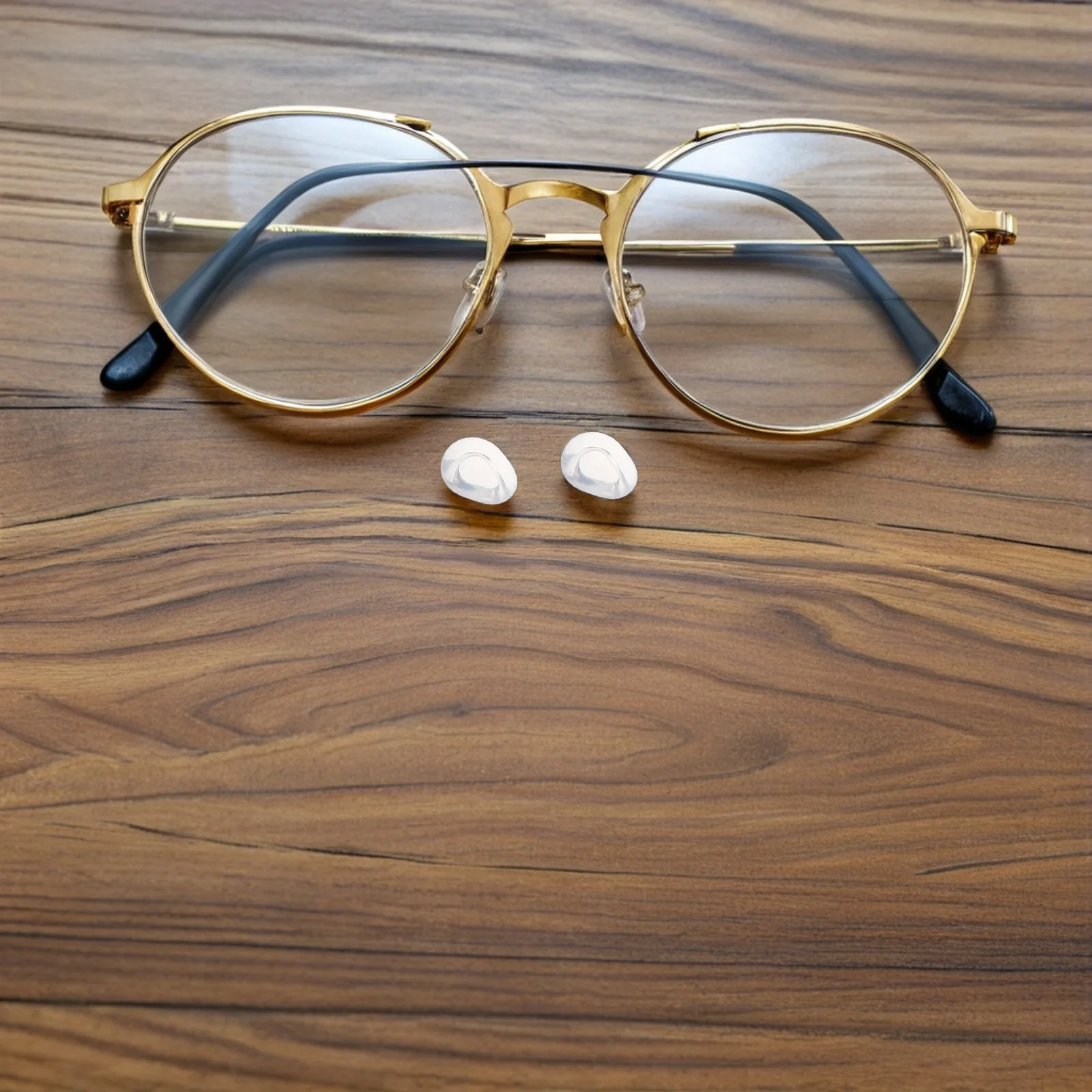 

50Pcs Soft Silicone Eyeglass Nose Pads Clear Anti-Slip Push-in Replacement for Glasses Sunglasses Silicone Nose Pads for Glasses