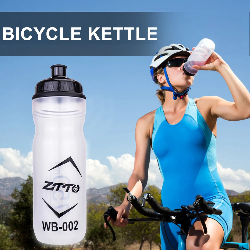 Botella de agua para bicicleta de montaña, accesorio deportivo con soporte, al aire libre para ciclismo, 750ML