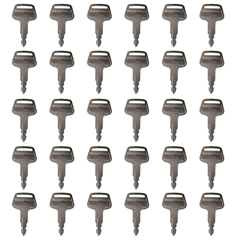 KV02 30Pcs Ignition Starter Key 719-10306001 Compatible with KATO Various Excavator HD250 HD400 HD450 HD500 HD820 HD1023