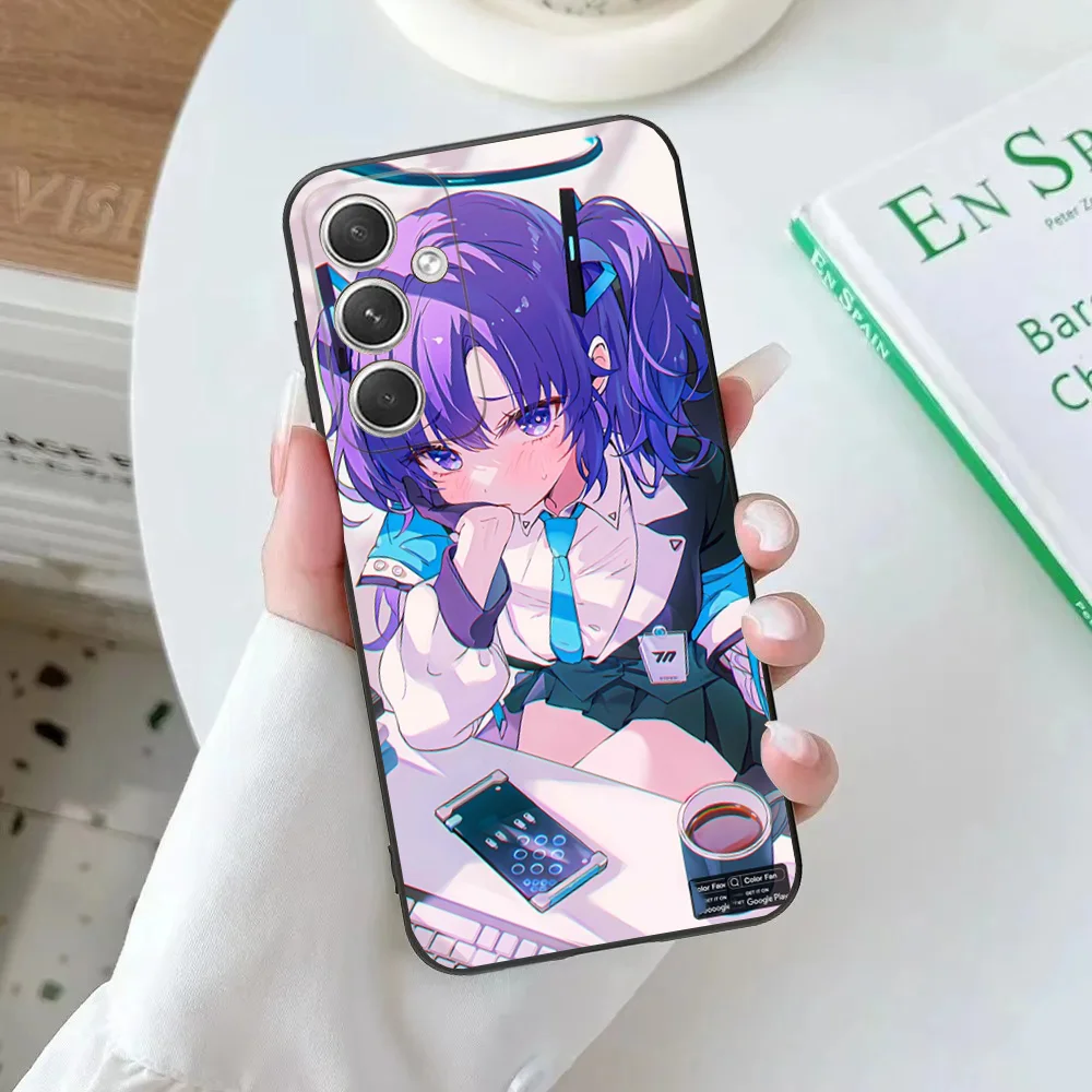 Game Hayase Yuuka Phone Case For Samsung Galaxy A20,A21s,A22,A31,A32,A52,A53,A72,73,A80,A91Soft Black Cover