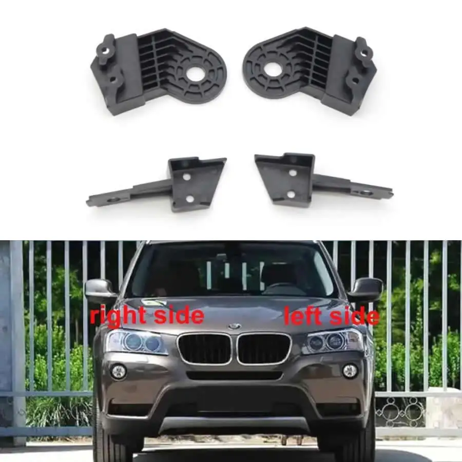 

Для BMW X3 F25 F26 2011-2013 автомобильные аксессуары комплект для ремонта фар когти пластиковые фиксированные углы кронштейн для фар черный