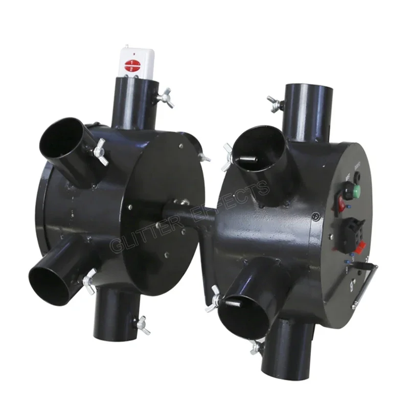 ELT02R-B Fontaine Froide Pyro Sans Fil À Distance Rotative Machine Double Roue Scène De Mariage Pyrotechnie Froide enquêter D'artifice Système De Tir