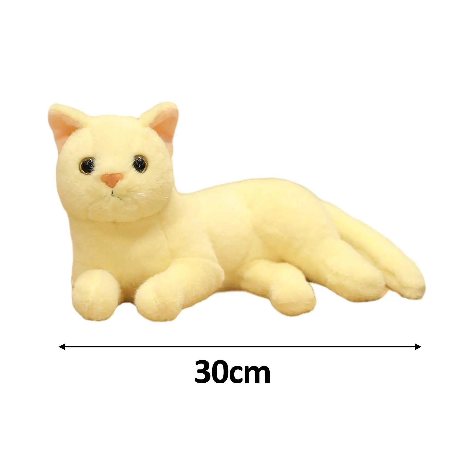 Plush Cat Dolls Cute Room Decoration Cat Pillow for Car Office Living Room