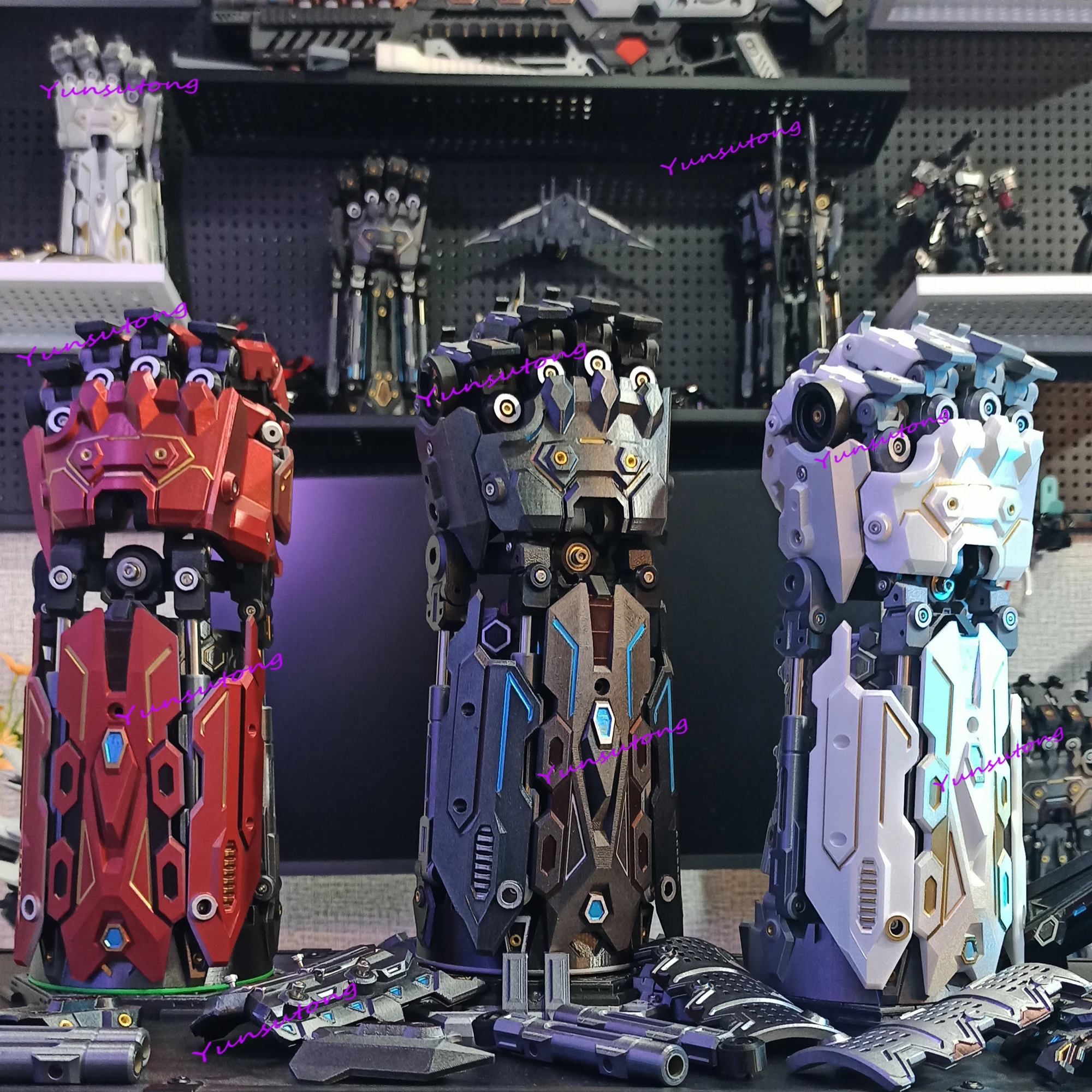 

Mechanical exoskeleton hand armor arm film and television props cosplay