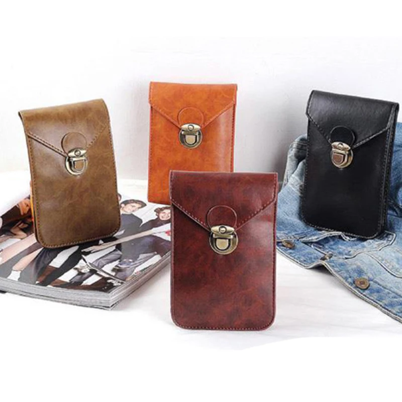 DIY Handmade Leather Mobile Phone Bag Handbag Wallet Sewing Pattern Hard Kraft Paper Stencil Leather Craft Template 17.5*11.5cm