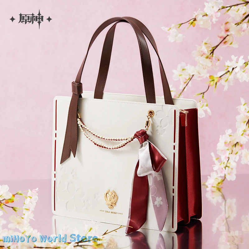 

Yae Miko Bag MiHoYo Official Genuine Genshin Impact Yae Miko Theme Impression Series Tote Bag Original Cosplay YaeMiko Satchel