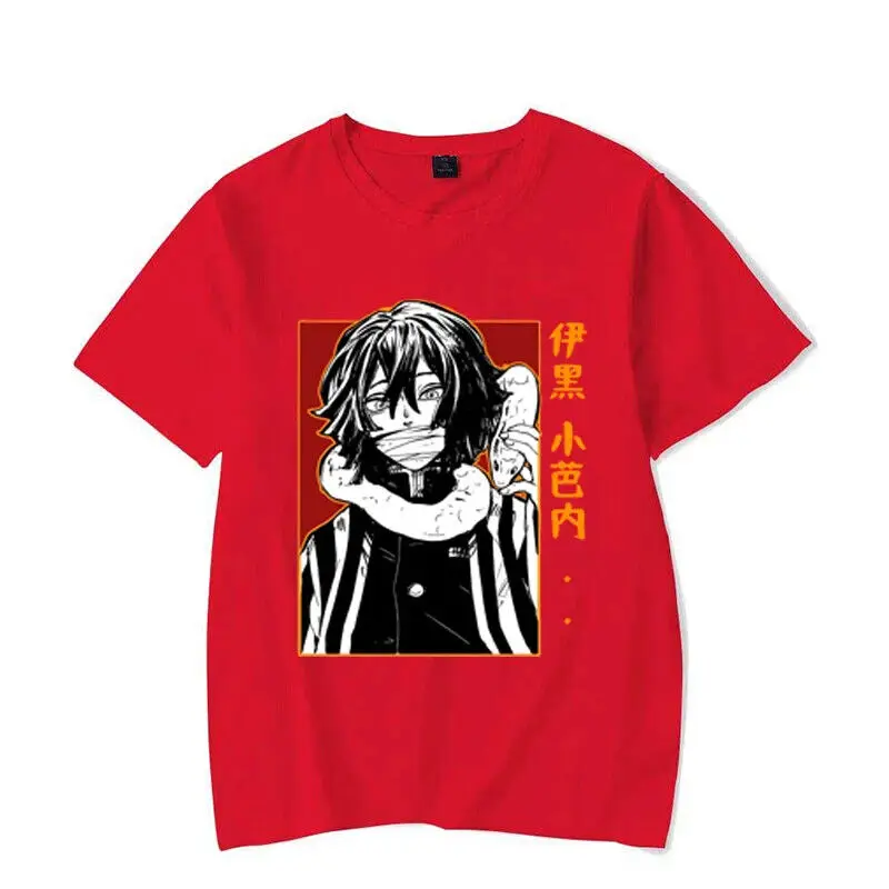 Iguro Obanai Demon Slayer T-shirts COTTON Anime Unisex Men Women Tees Summer New