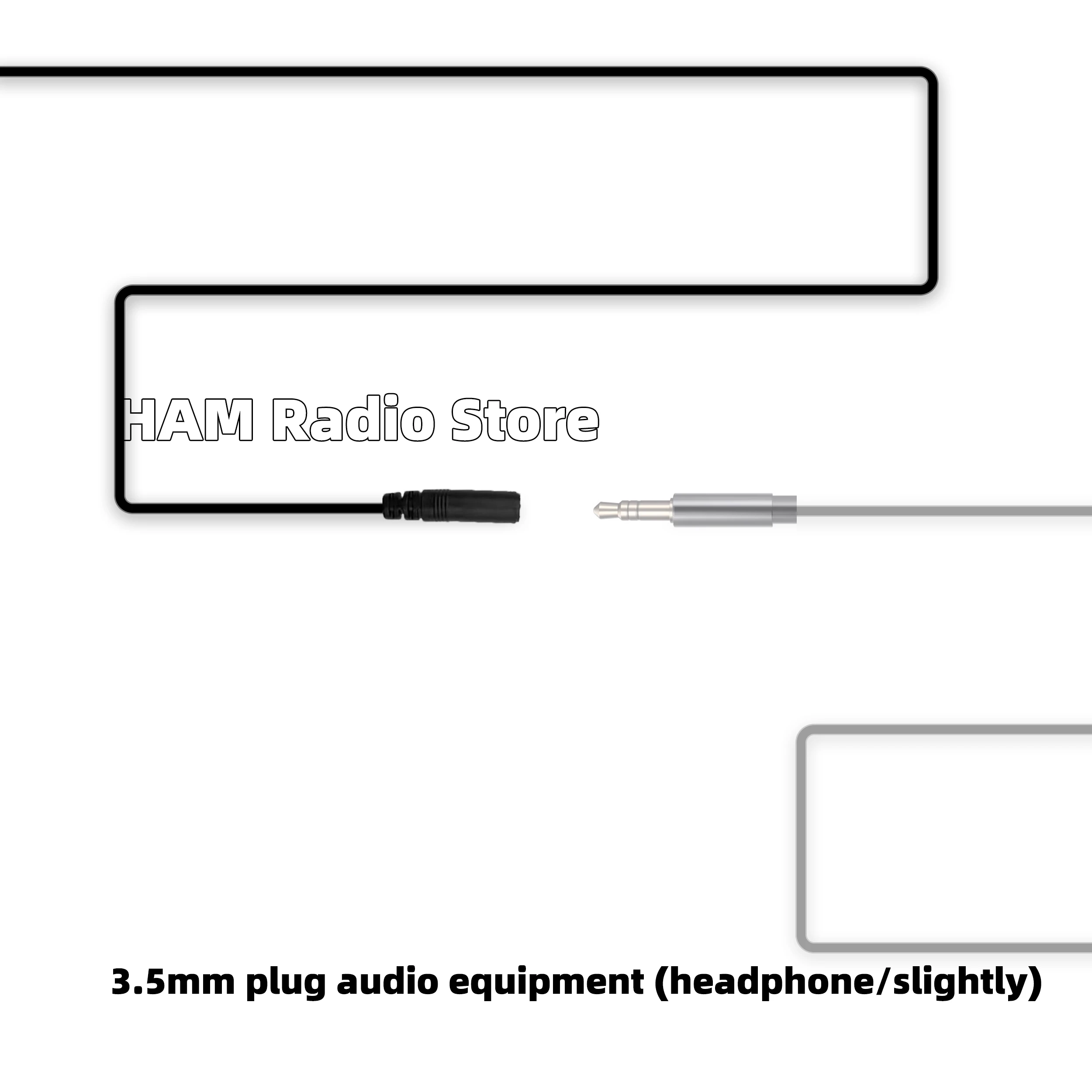 العالمي 2 دبوس إلى 3.5 مللي متر أنثى الصوت سماعة سماعة نقل كابل مع PTT هيئة التصنيع العسكري ل كينوود Baofeng Quansheng اسلكية تخاطب