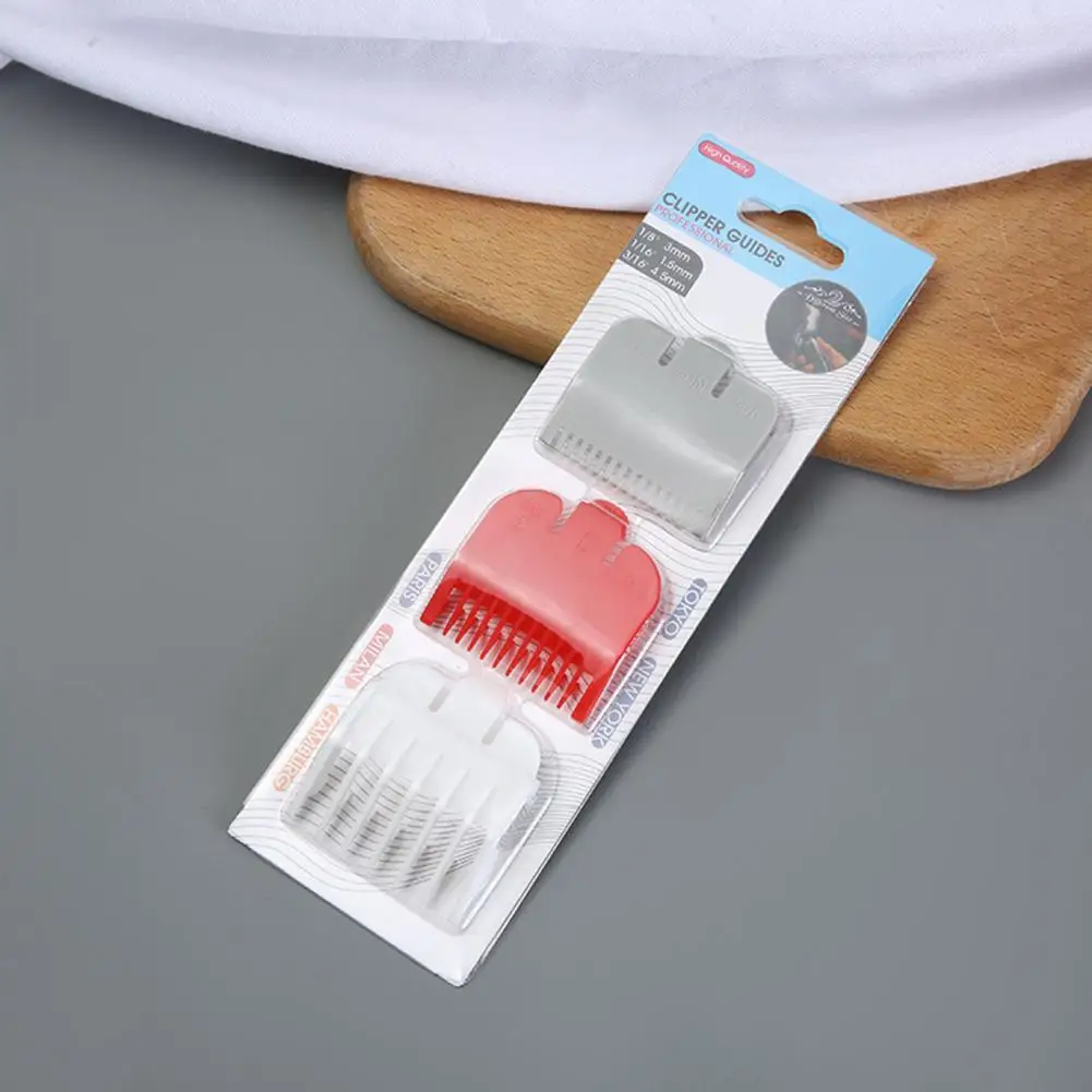 Great Hair Limit Comb Pure Color Limits Comb Anti-Scratch Professional Hair Trimmers Colorful Guide Comb Easily Storage