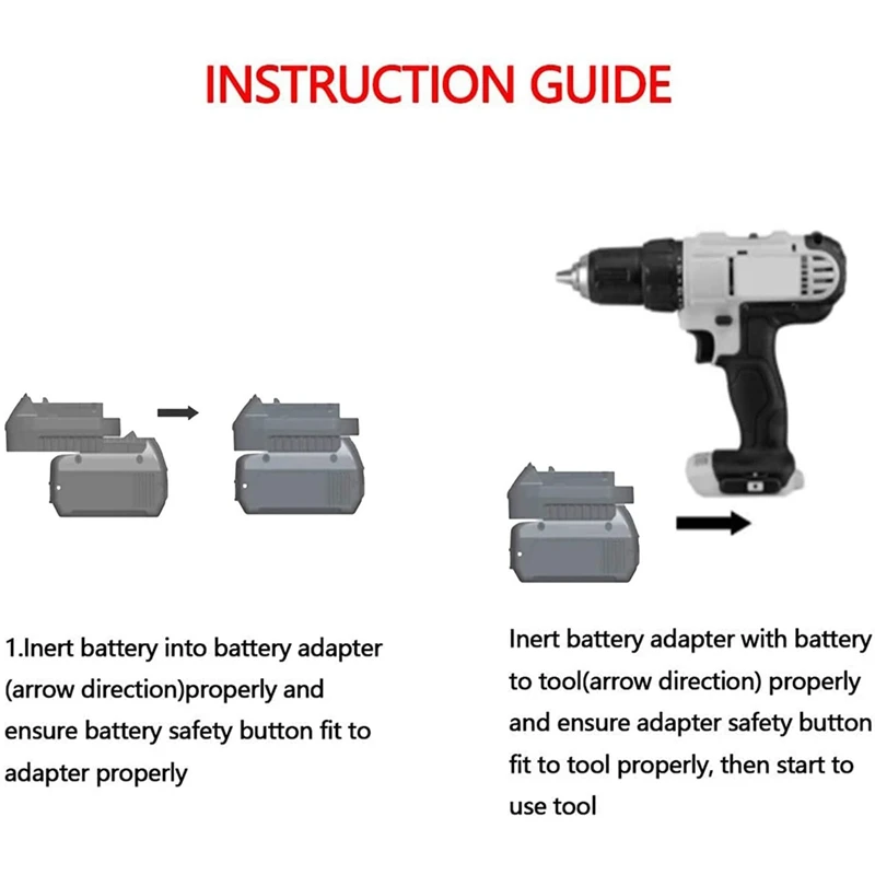 2Pcs BS18MT Battery Adapter Converter For  18V BAT619G/620 Battery Convert To For Makita 18V BL1860 Lithium Battery