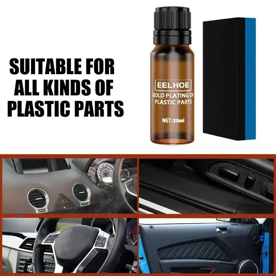 

Car Plastic Renovation Agent Interior Car Leather Dashboard Steering Wheel Plastic Coating Maintenance Agent Wash Supplies