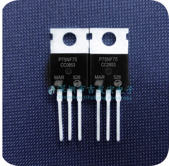 P75NF75 STP75NF75 in stock TO-220 MOSFET 75V 80A          20PCS -1lot
