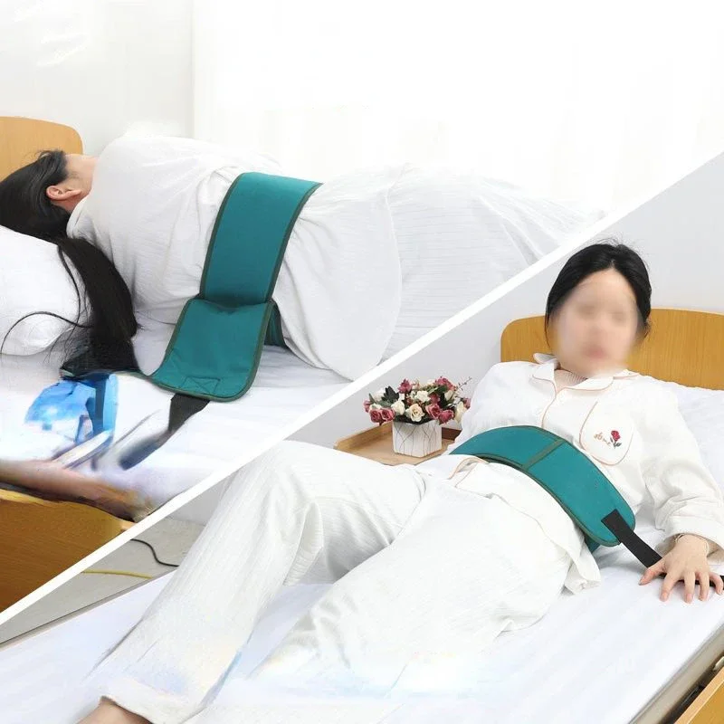 Adjustable Bed Safety Harness, Wheelchair Patient Restraint Fixing Strap Comfort Guardrail Belt for Elderly Patient Health Care
