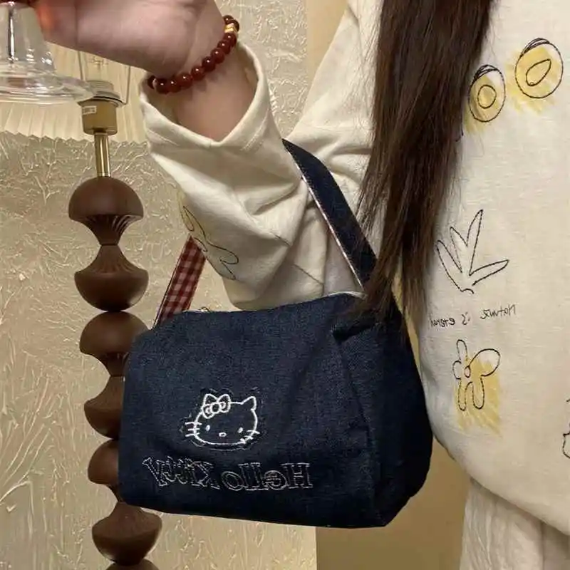 Kawaii Cartoon Cat Travel Cosmetic Case with Handles Large Capacity Portable Toiletry Bag Aesthetic Makeup Storage Bag Gift