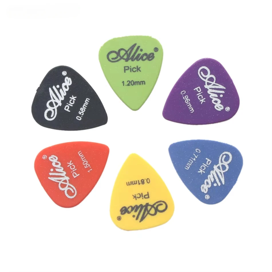 Alice 100pcs/Set Guitar Picks AP-100F Acoustic Electric Matte Nylon Guitar Picks for Acoustic Electric Guitar Wholesales