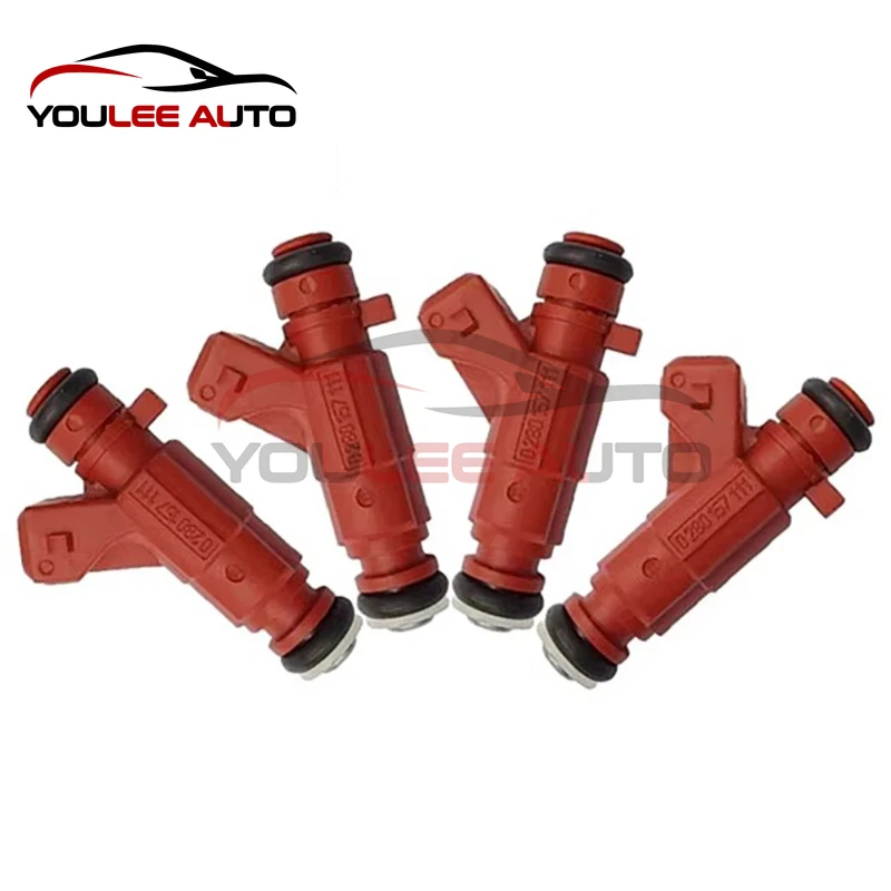 4 pces 0280157111 032906031s bico injetores de combustível para 2007-2014 volkswagen vw golf voyage 1.0l 8v acessórios do carro