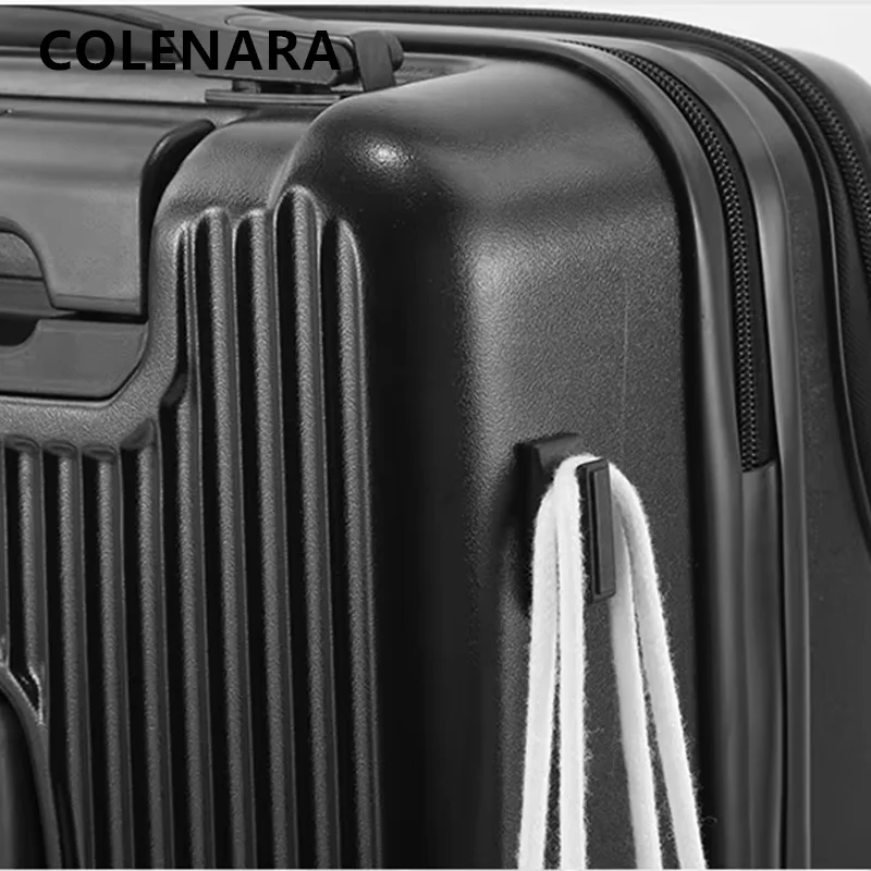 COLENARA Multifunctional Suitcase Front Opening Boarding Case Laptop Trolley Case 20