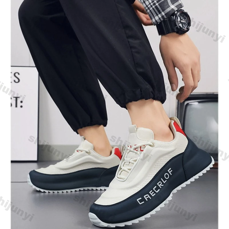 

Men's Chunky Sneakers 2026 Spring Autumn Plus Size Fashion Casual Sport Shoes Comfortable Lightweight Platform Vulcanize Shoes