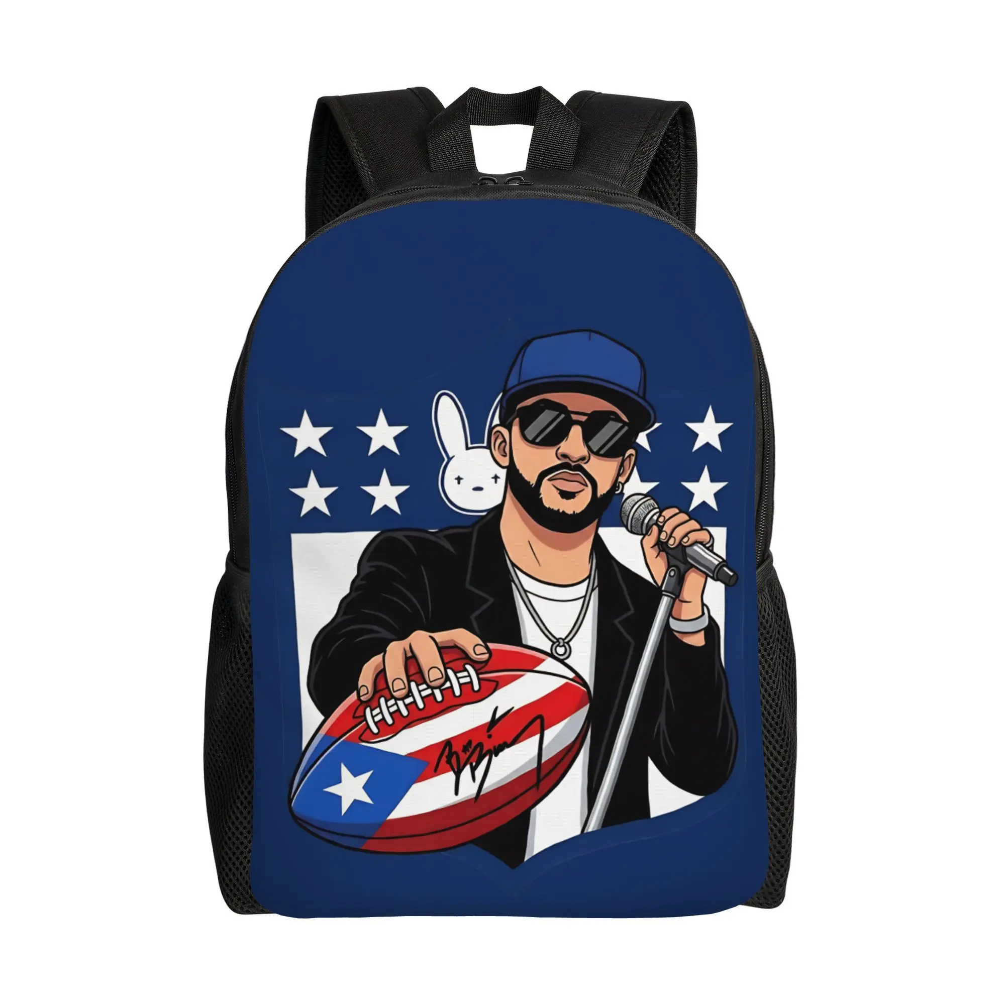 

Рюкзак Team Benito Bowl Bad Bunny Football для мужчин и женщин, стильный студенческий рюкзак для работы, холщовые сумки для колледжа, подарок