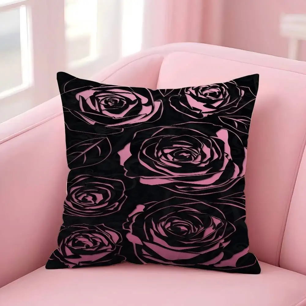 Gothic Roses Kussenhoes Kussensloop Bekleding Bank Sierkussen Home Decor Kussensloop