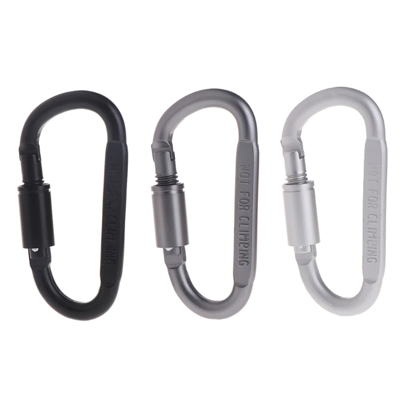 F1FD Carabiner Clip, Heavy Duty Carabiner for Hammocks, Camping, Hiking, Keychains, D Shaped Spring Hook Carabiners Harness