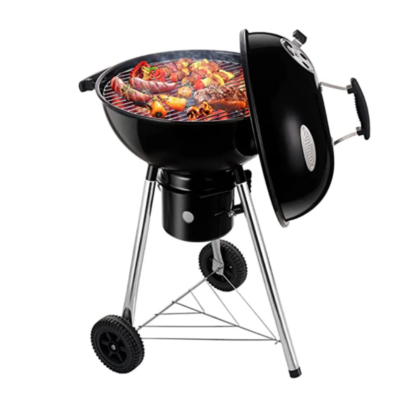 

18.5 inch Fire Pit Household Outdoor BBQ Barbecue Stove Portable Barbecue Grill for Picnic Backyard