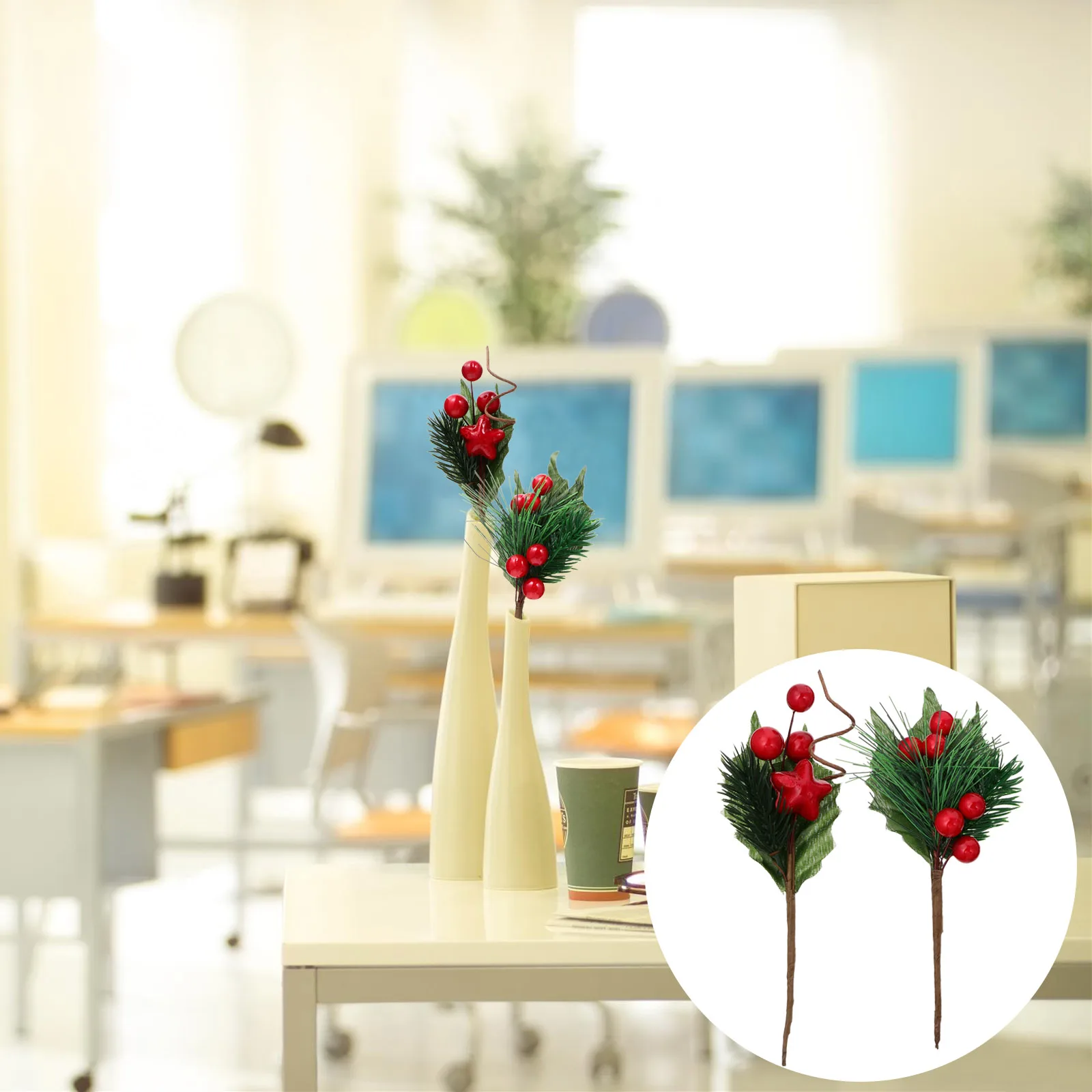 

Simulated Berry Bouquet Plastic Christmas Supplies Fake Flowers Vivid H made Decorations Living Room Bedroom