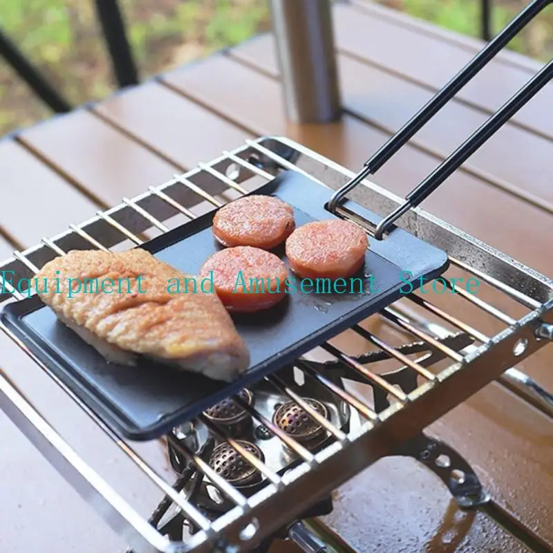 

652F Small Baking Pans Rectangle BBQ Griddle Pans Nonstick Frying Pans Portable Grill Baking Pans Cooking Utensils Easy to Use