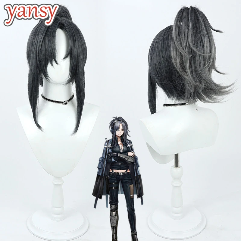 yansywig-synthetic-hair-angelia-cosplay-wigs-girls'-frontline-angelia-45cm-short-dark-gray-mixed-ponytail-wig-heat-resistant