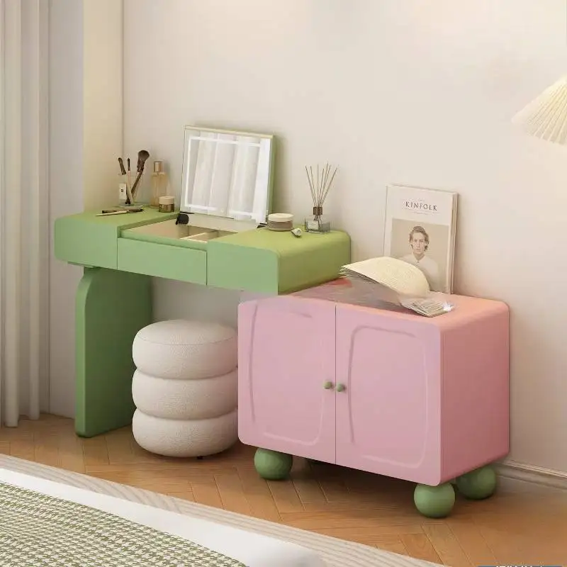 

Girls Space Makeup Vanity Desk Decorations Antique Bedside Drawers Vanity Desk Bedroom Organizer Mesa De Maquiagem Furniture